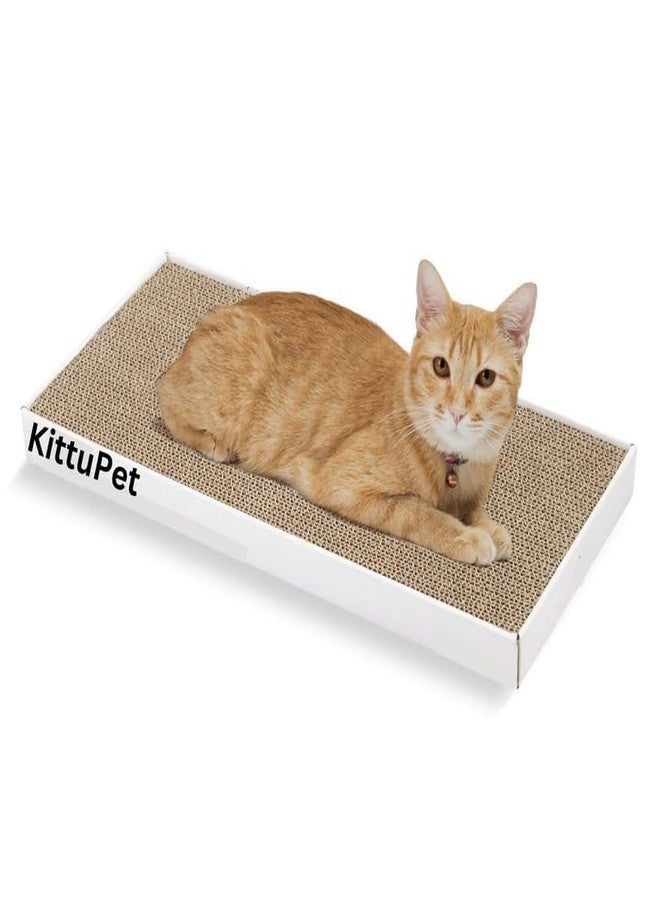 KittuPet لوحة خدش للقطط من كيتو بيت، خدش مع النعناع البري، أعمدة خدش، لوح خدش للقطط، عبوة من قطعة واحدة - Image 1
